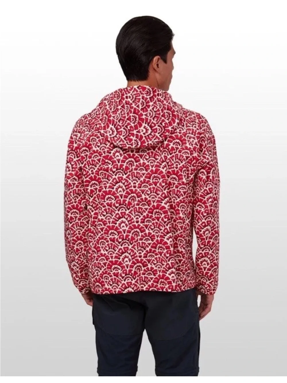 The North Face Printed Class V Pullover Jacket Men’s Red Size L EUC